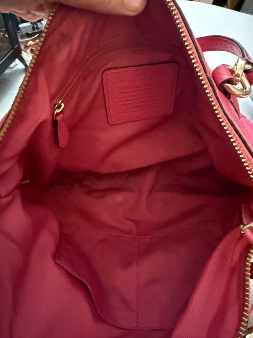 RARE Vintage Coach Small Kelsey Satchel in Fuchsia Pebble Leather - Picture 9 of 11